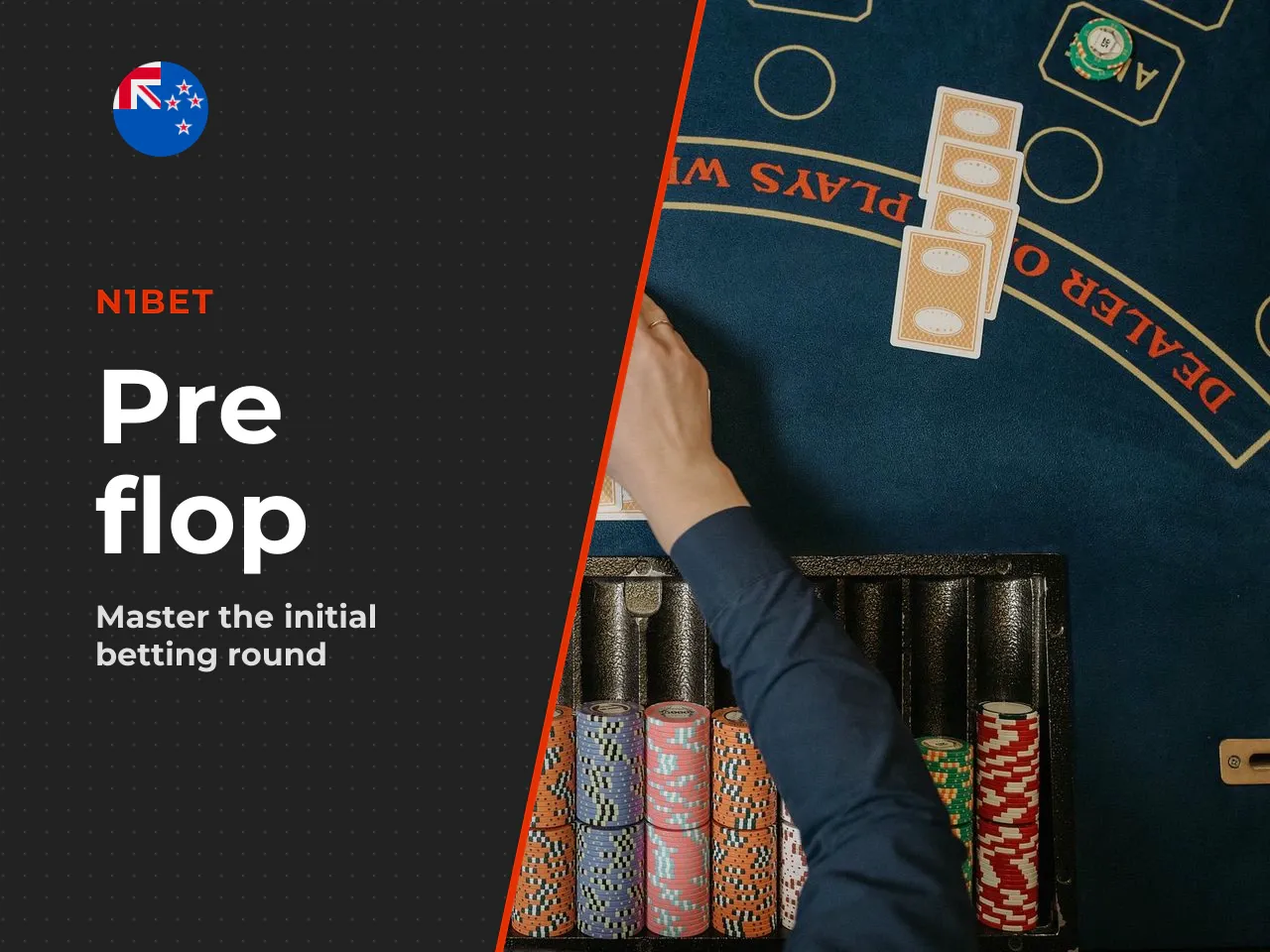 Step 2 pre-flop. Each player receives